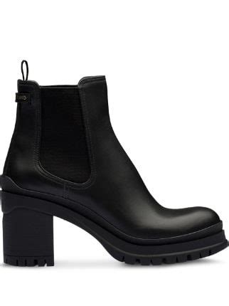 prada tyre sole ankle boot|Prada chunky heel ankle boots.